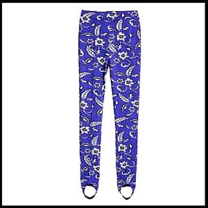 Printed Leggings with foot straps